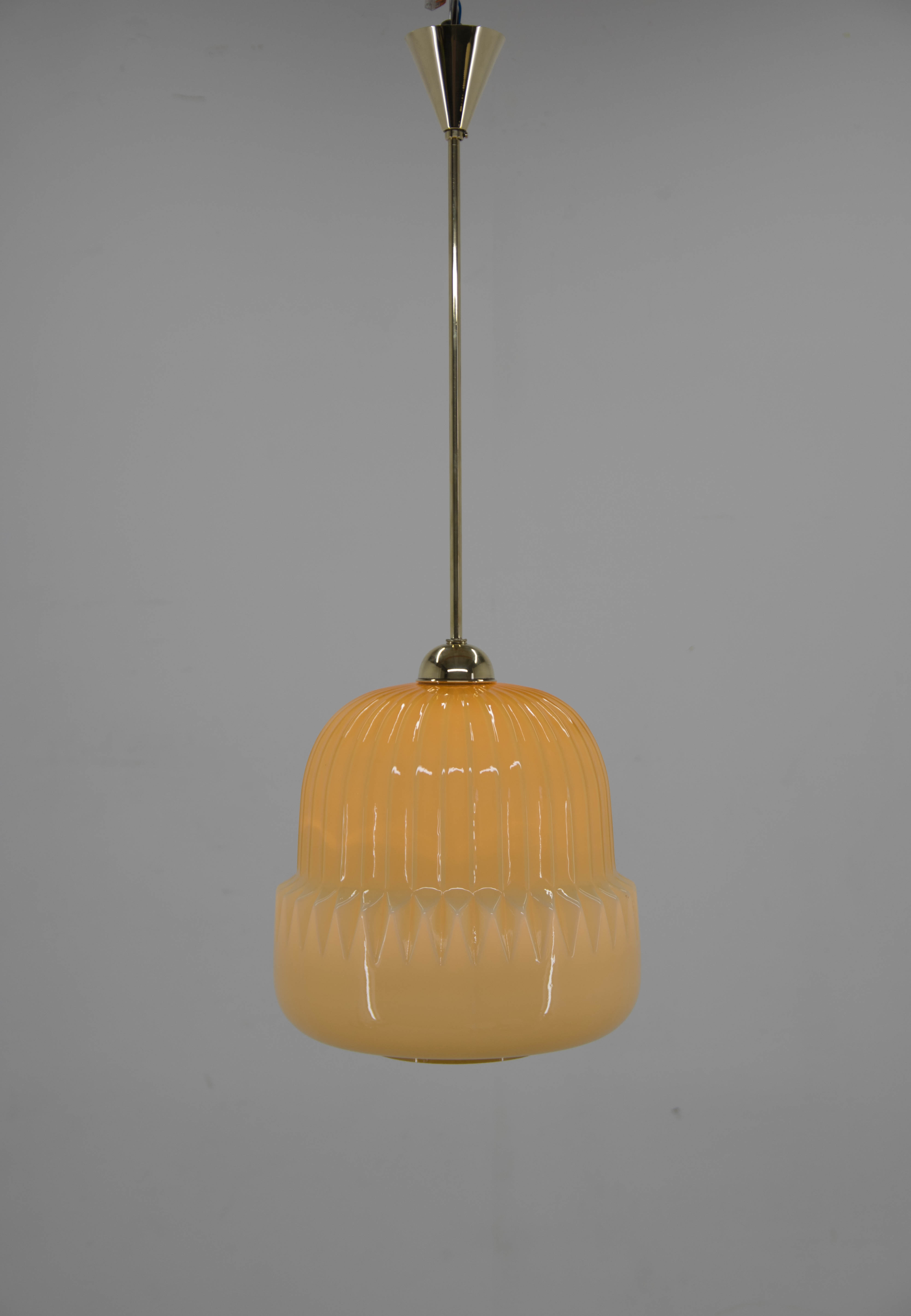 Mid-century glass pendant, 1960s