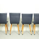 Set of 6 Cor van Os leatherette dining chair model Swing, 1960s