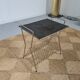 table door Brass vinyl and perforated sheet metal , 60s