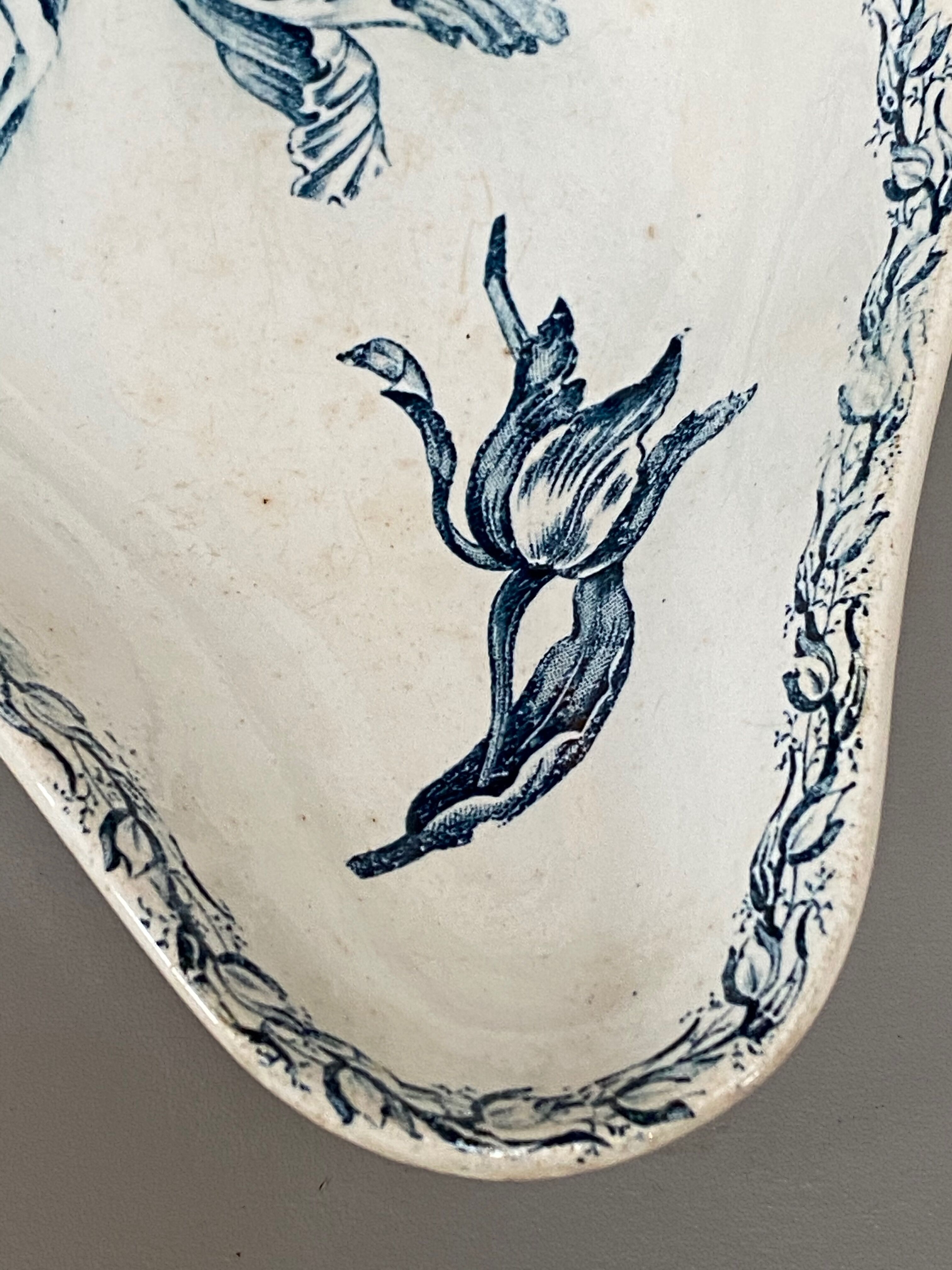 Old earthenware dish kg luneville