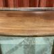 1950s English walnut display cabinet