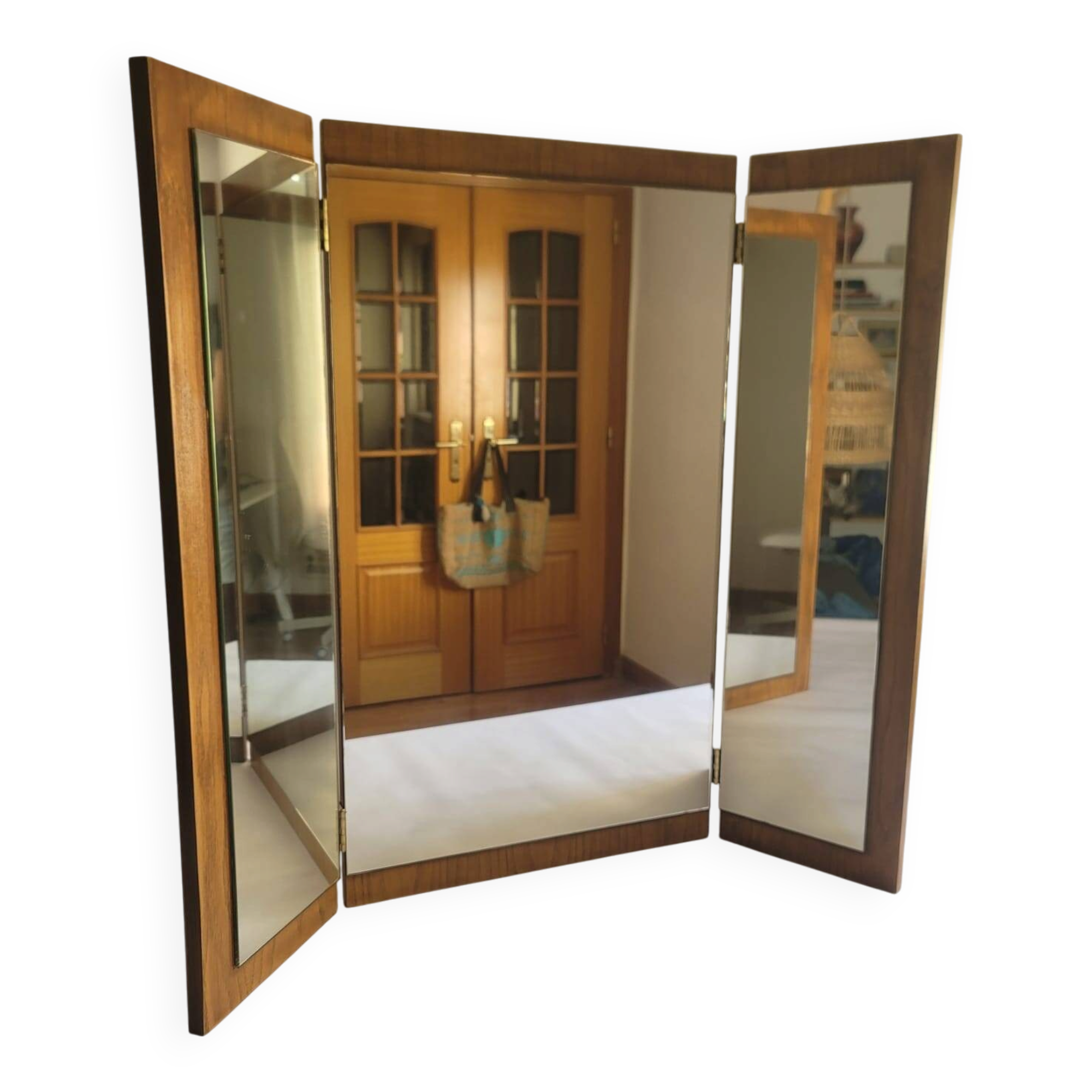 Miroir triptyque - bois massif
