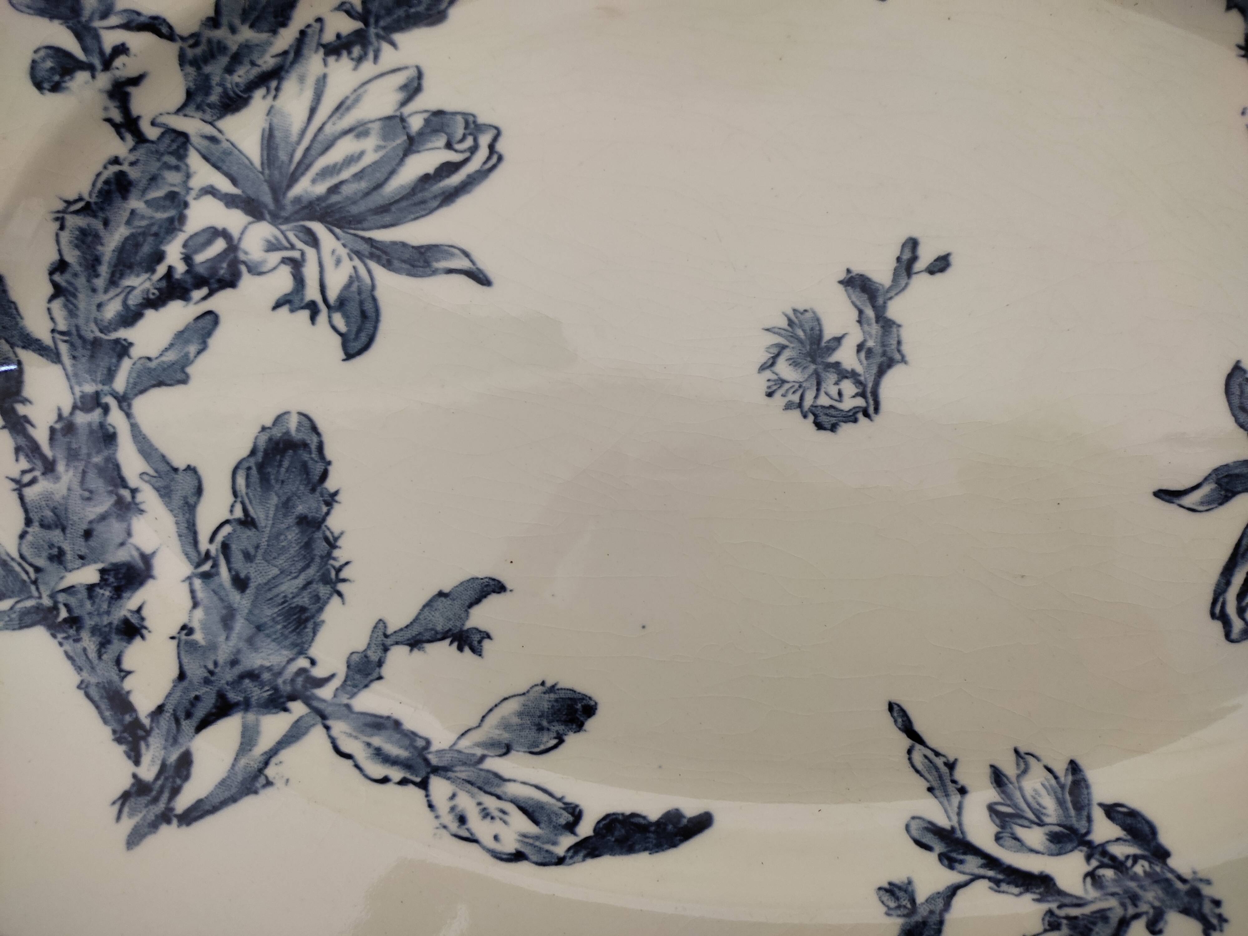 Dish and raviers Gien cactus