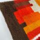 Ensemble de 2 tapis multicolores à poils hauts Rya par Desso, Pays-Bas, années 1970