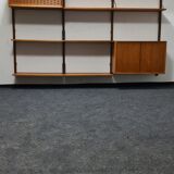 Bibliothèque murale en teck vintage