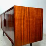 Danish palisander tambour sideboard by Arne Vodder