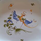 Decorative plate in moustiers earthenware
