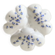 Pillivuyt porcelain 3-compartment dish, blue flowers