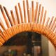 Rattan sun mirror
