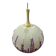 Høyrup Plast Danish pendant lamp, embroidered floral shade, 1960s