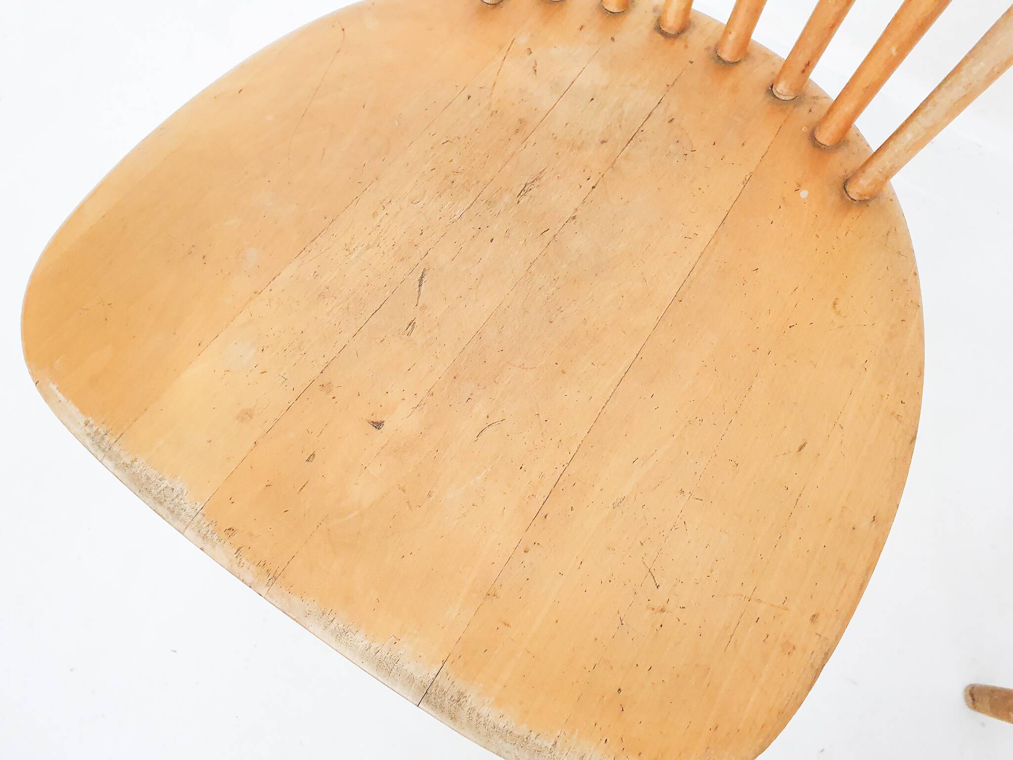 Pastoe style spindle back dining chairs,The Netherlands 1950's