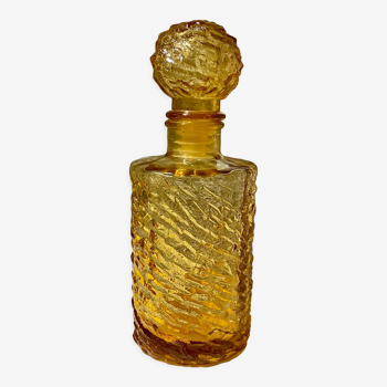 Bottle bottle amber glass textured vintage 70s