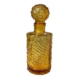 Bottle bottle amber glass textured vintage 70s