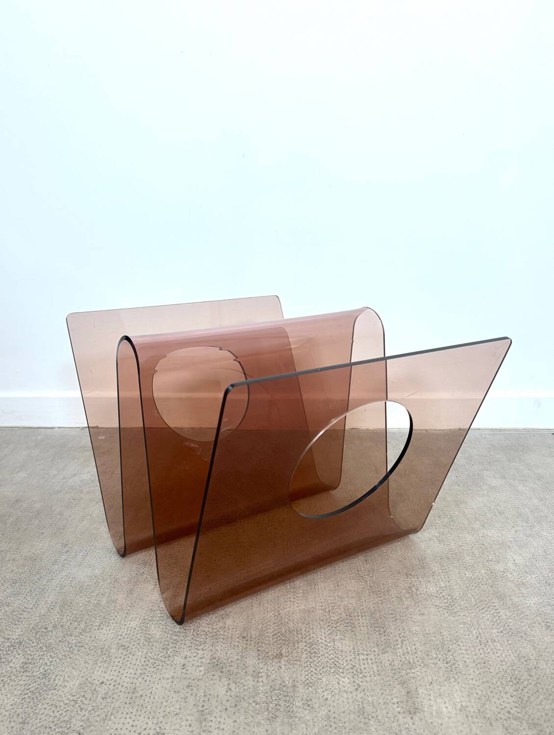 Michel Dumas Plexiglas Magazine Rack
