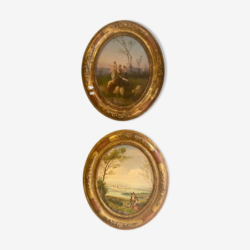 Old oval campaign paintings