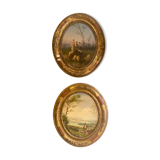 Old oval campaign paintings