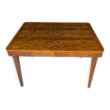Table à manger extensible par Jindřich Halabala, Tchécoslovaquie, années 1950.