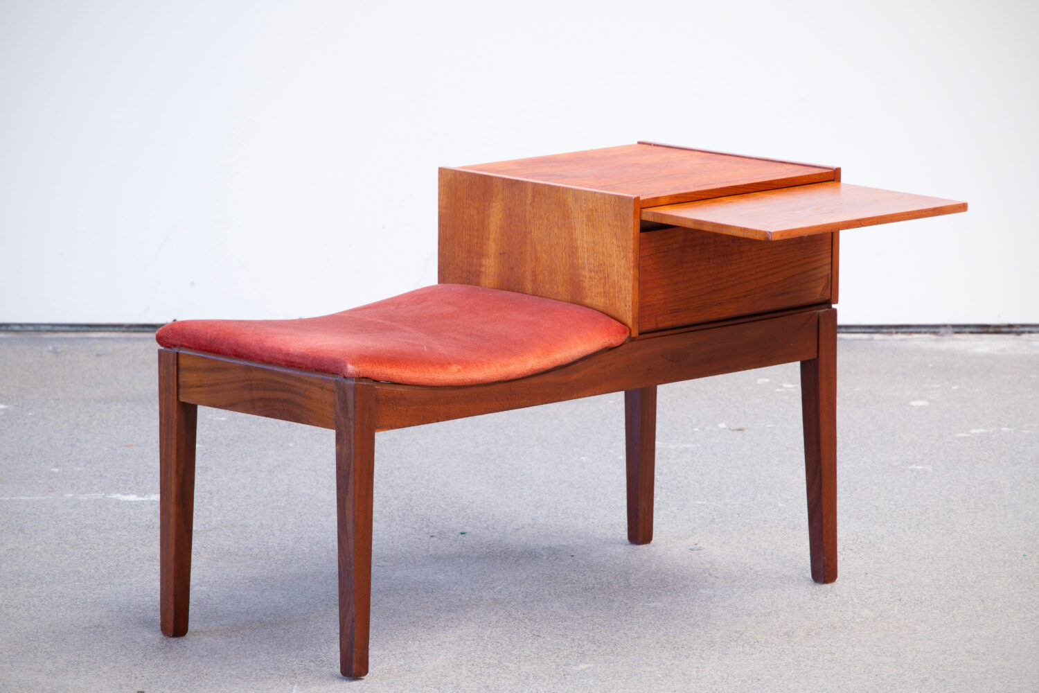 Scandinavian entrance bench, vintage 1960