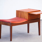 Scandinavian entrance bench, vintage 1960