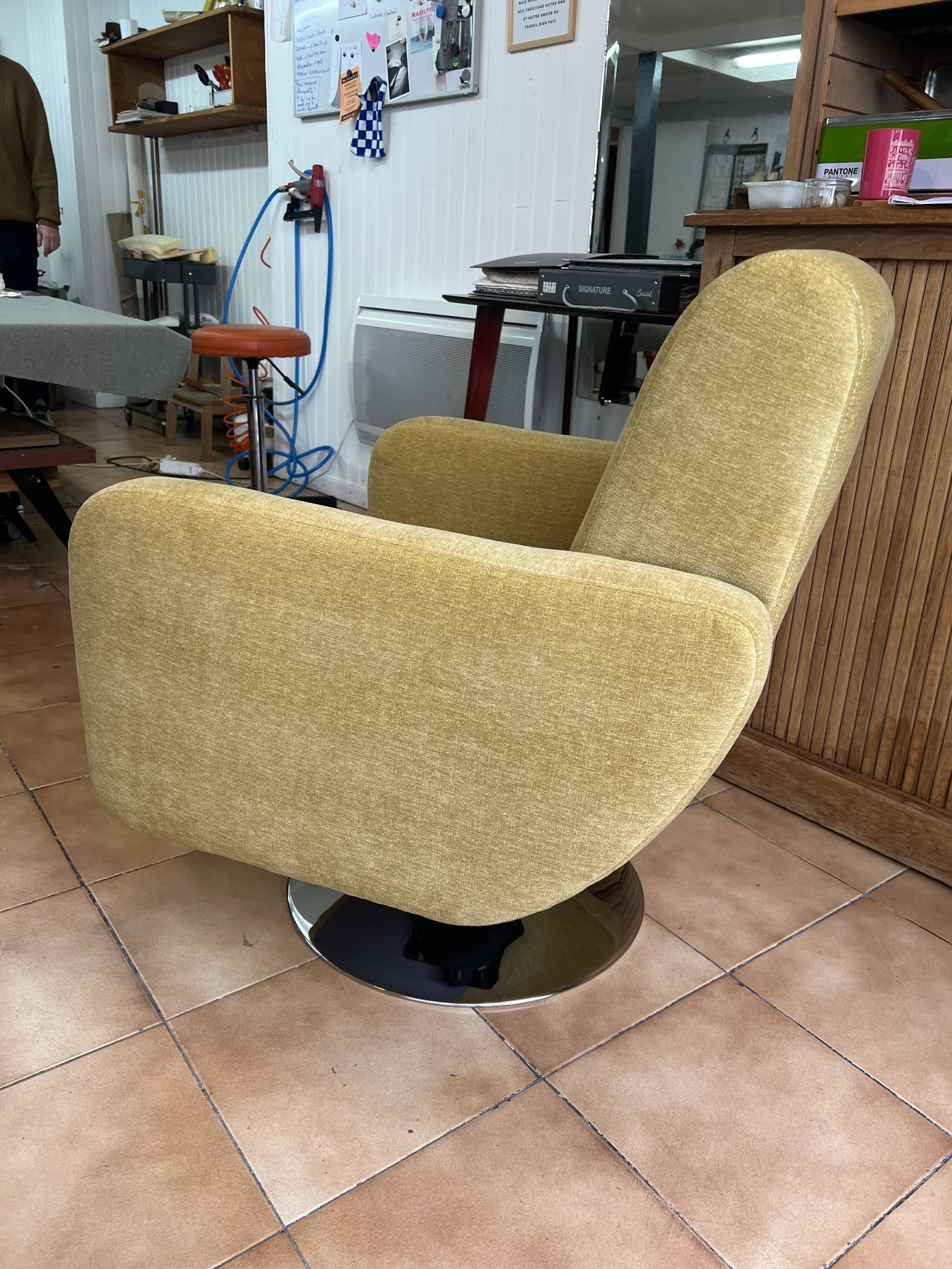 Fauteuil Pivotant années 70'