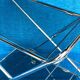 Vintage folding server 1970 with 2 smoked glass trays
