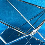 Vintage folding server 1970 with 2 smoked glass trays
