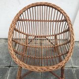 Pair of rattan chairs for children