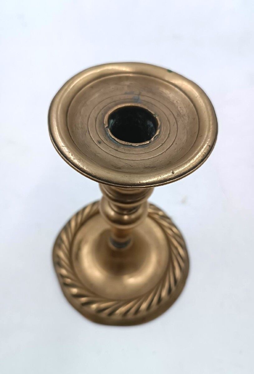 Antique Bronze Candle Holder from the 17th Century