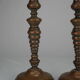 Pair of French copper candlesticks, 19th century