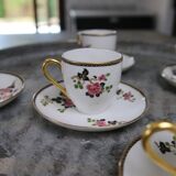 Limoges porcelain coffee service F.Legrand (13 pieces), early 20th century