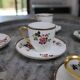 Service à café porcelaine Limoges F.Legrand (13 pièces), début XXème