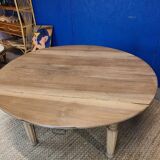 Vintage farmhouse coffee table with flaps