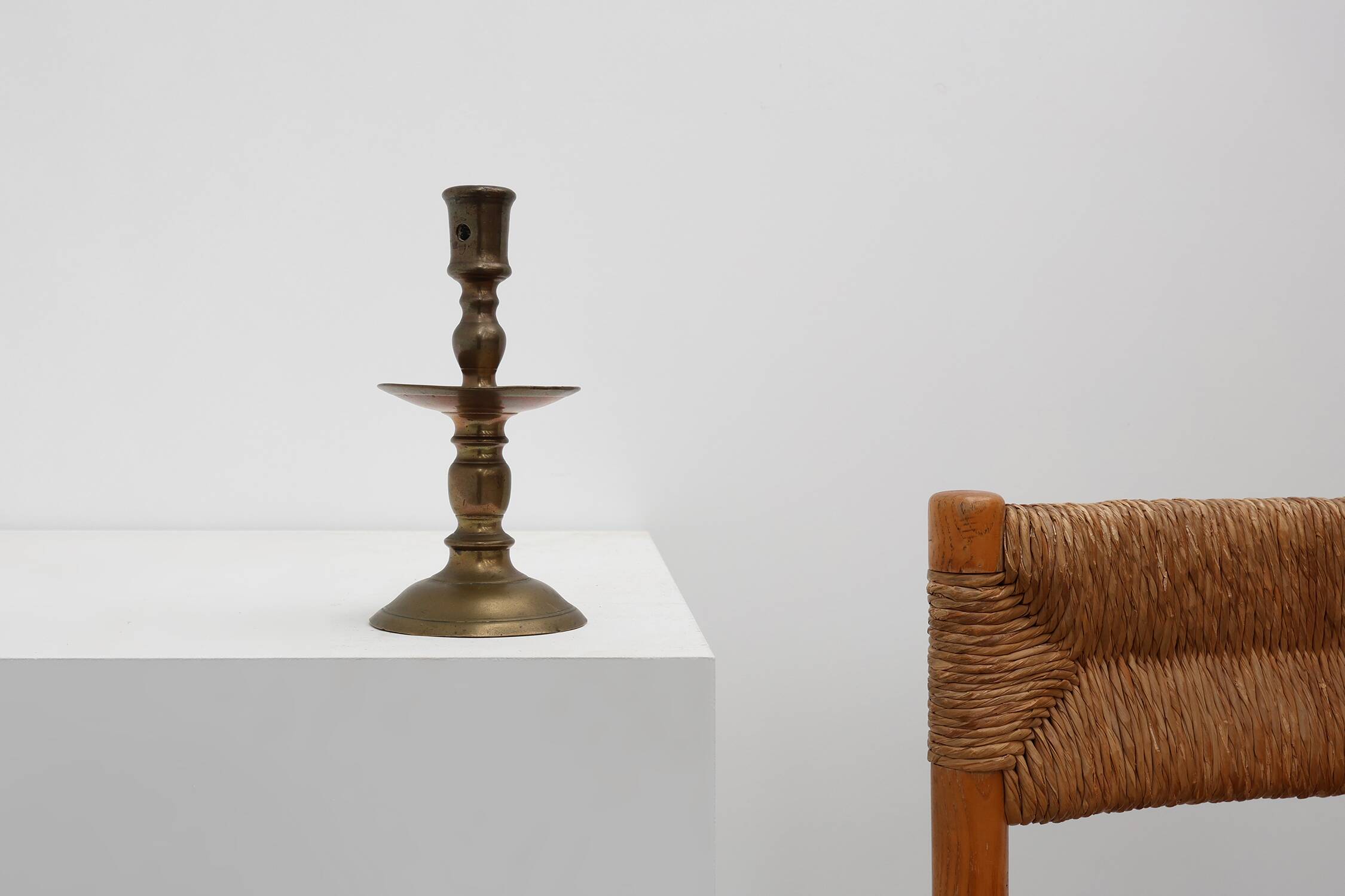 17th-Century Belgian Bronze Candlestick in Renaissance Style