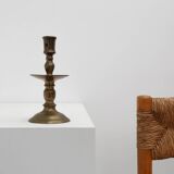 17th-Century Belgian Bronze Candlestick in Renaissance Style