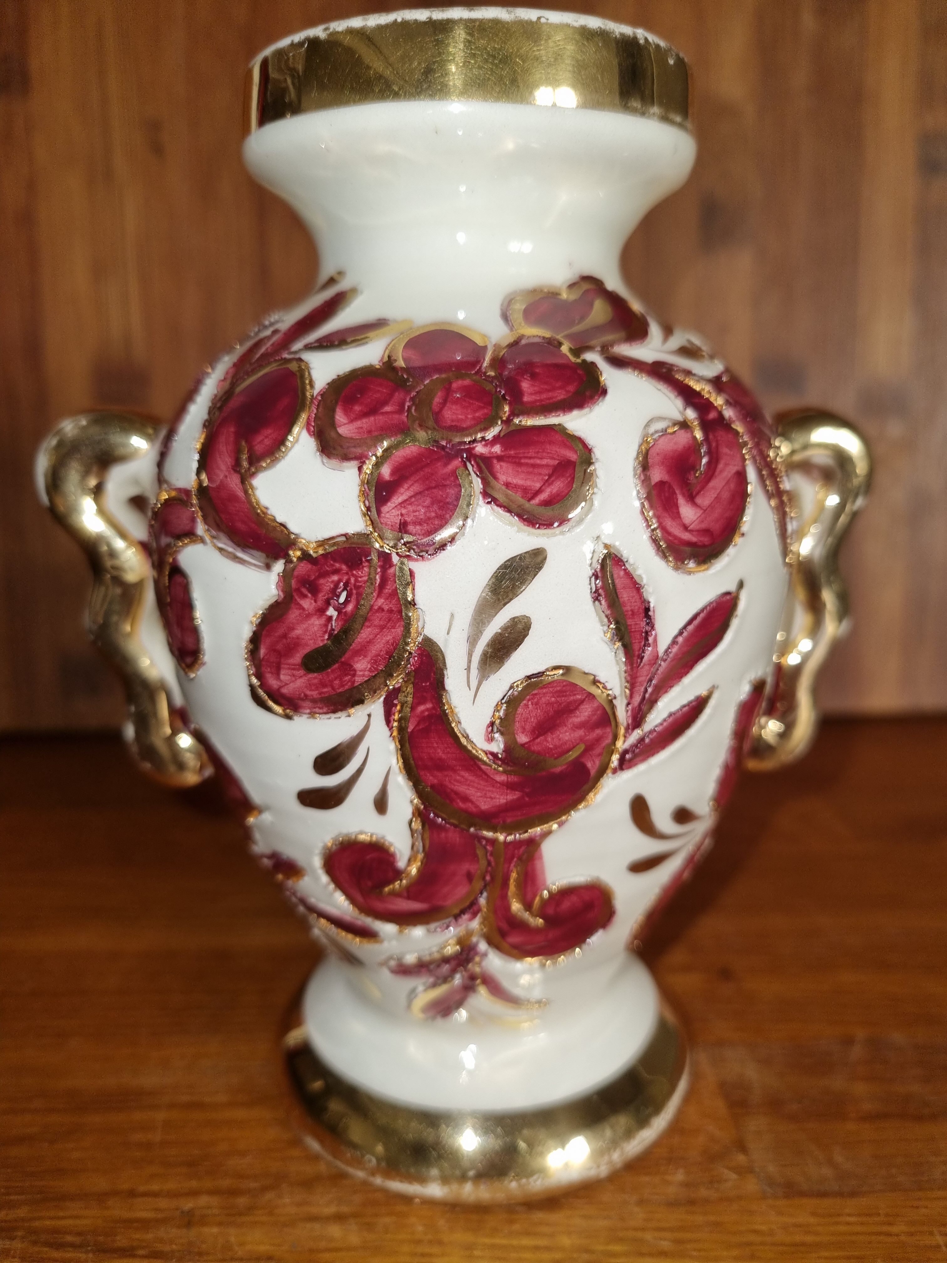 Vintage vase signed Pugi in Vallauris 50s - 60s