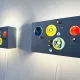 C-1701 Collage Wall Lamp By Willem Van Oyen For Raak Amsterdam, The Netherlands 1960S