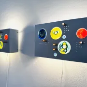 C-1701 Collage Wall Lamp By Willem Van Oyen For Raak Amsterdam, The Netherlands 1960S