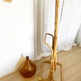 Vintage bamboo psyche mirror