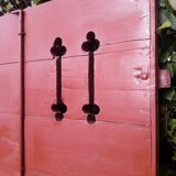 Pair of old openwork shutters