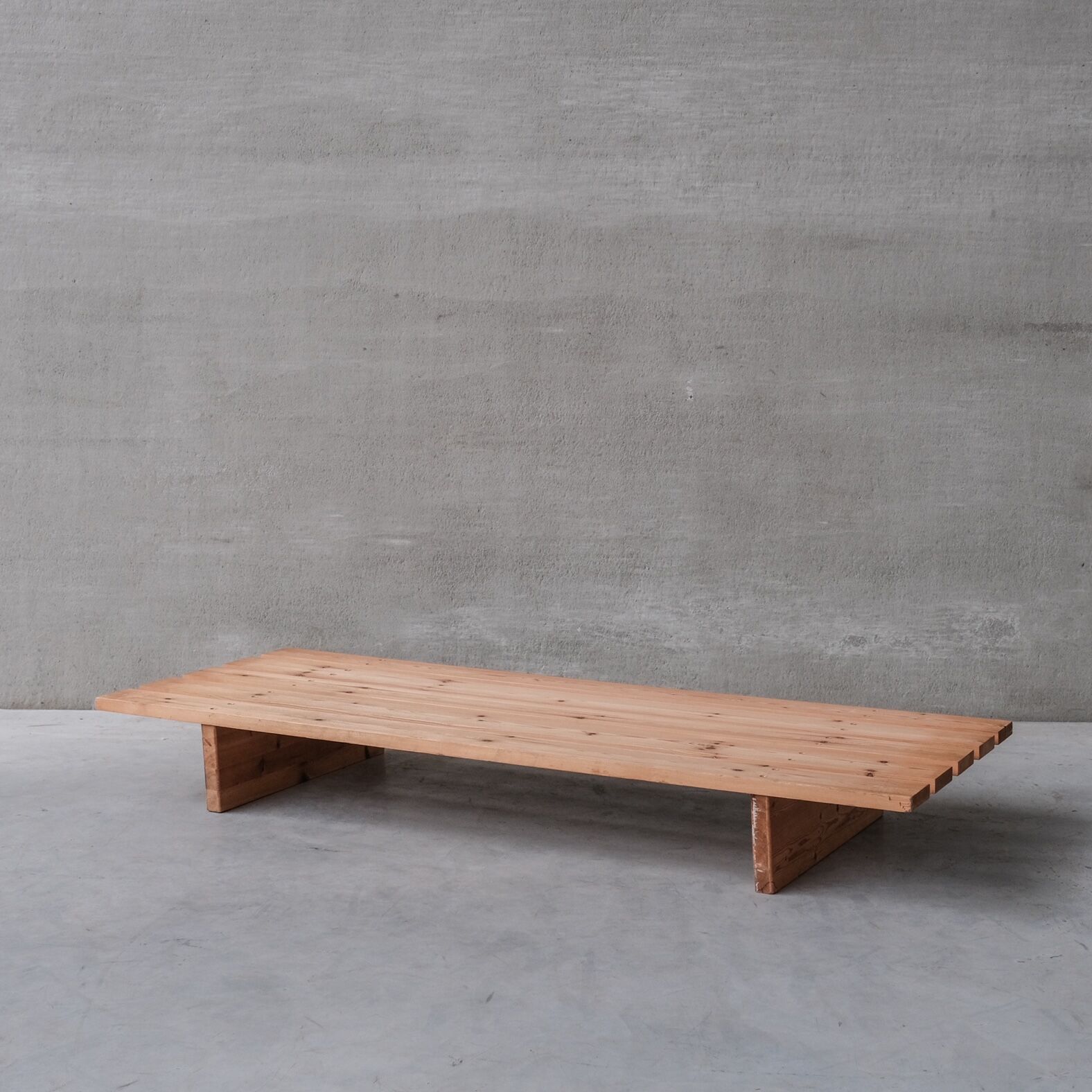 Danish Mid-Century Slatted Pine Day Bed (2 available)