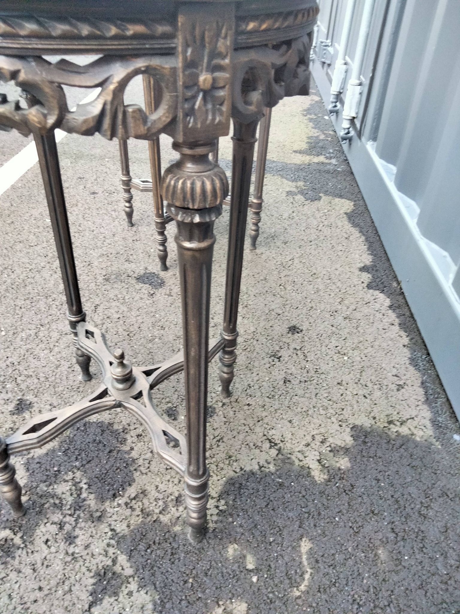 Pair of pedestal tables
