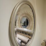 Miroir ovale biseauté