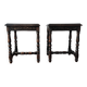 Pair of old Jacobean style sofa ends