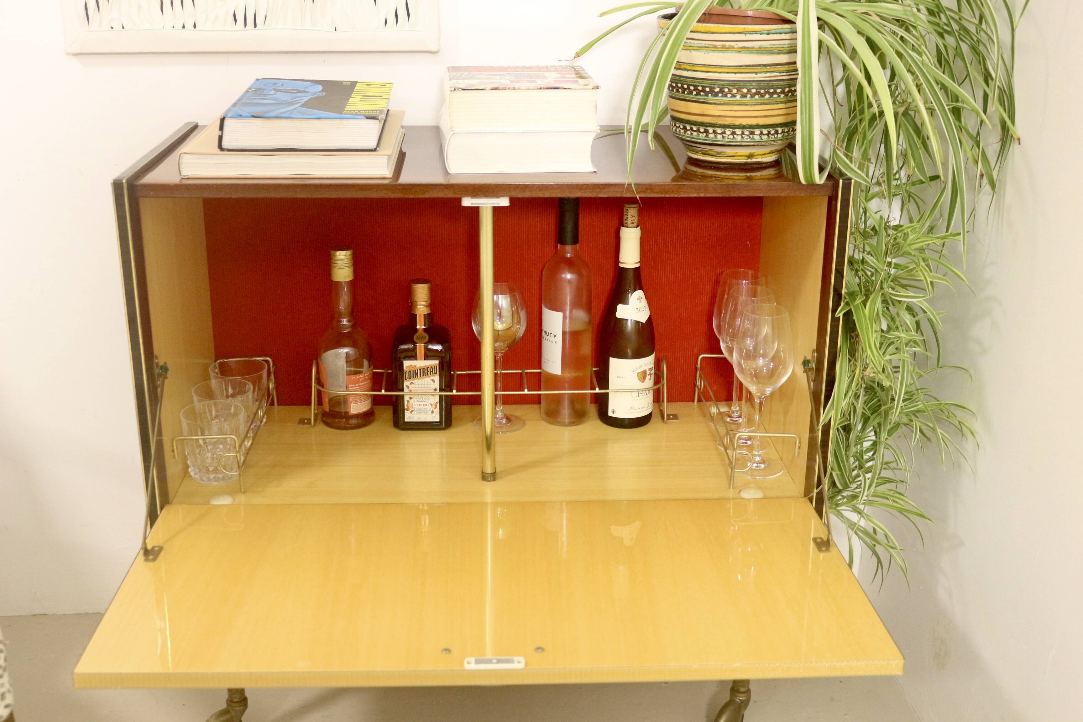 Bar cabinet on wheels circa 1950