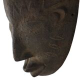 Vintage Wooden Mask Africa Ceremonial Tribal Art Congo 38cm