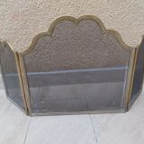 Brass fireplace screen