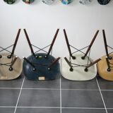 4 chairs DSW Navy Blue Eames Herman Miller vintage