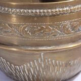 Golden brass cache pot - antique - vintage
