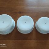 Set of 3 Limoges porcelain bowls