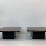 Table basse en granit années 1980